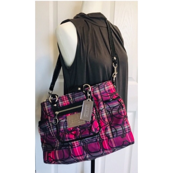 Coach Handbags - Coach Poppy Tartan Bag